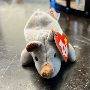 Retired Ty Teenie Beanie Babies Spike the Rhinoceros Collectible Toys